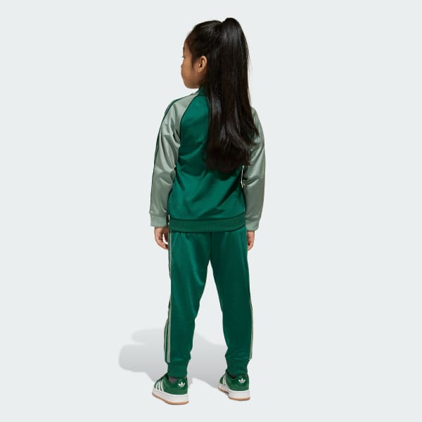 Grun Adicolor SST Kids Trainingsanzug