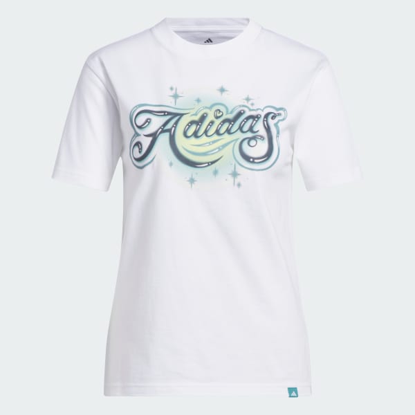 สีขาว เสื้อยืดพิมพ์ลาย Airbrushed