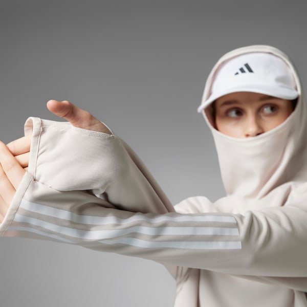 Pink Own The Run 3-Stripes Hoodie