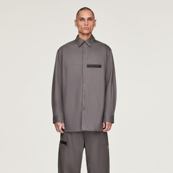 Gri Y-3 UT Twill Gömlek