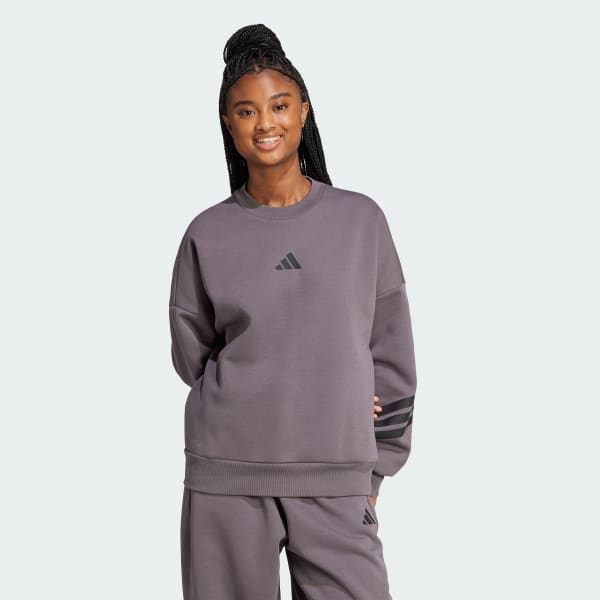 Grey Future Icons 3-Stripes Sweatshirt