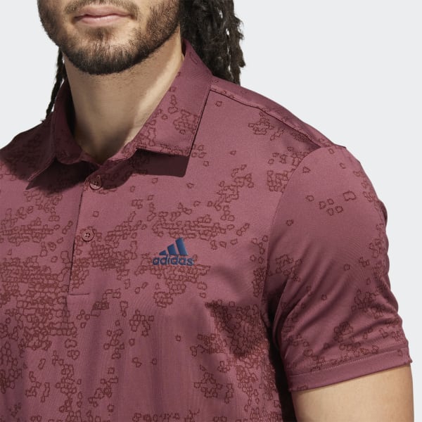 Burgundy Jacquard Polo Shirt HG571