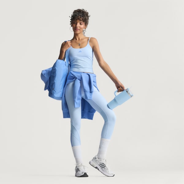 Blauw Hyperglam Rib Tanktop