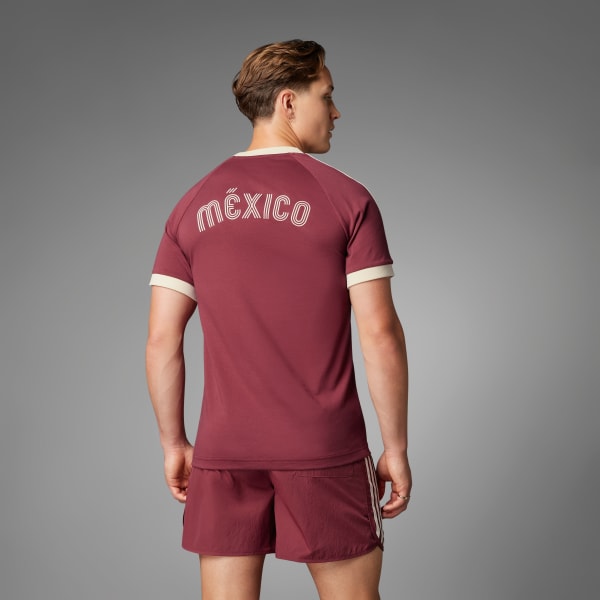 Burgundy Mexico Adicolor 3-Stripes T-Shirt