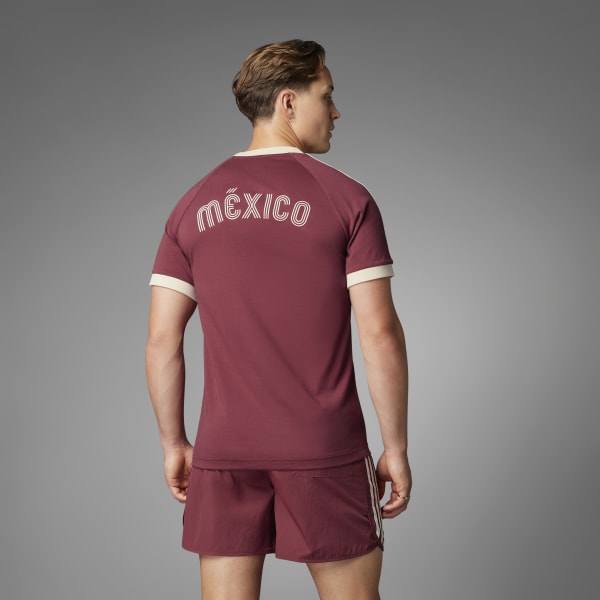adidas Mexico Adicolor 3 Stripes Tee Red adidas Singapore