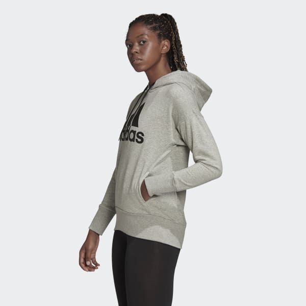 adidas Badge of Sport Long Hoodie Grau | adidas Austria Badge of Sport Long Hoodie in 2020 | Long hoodie, Adidas