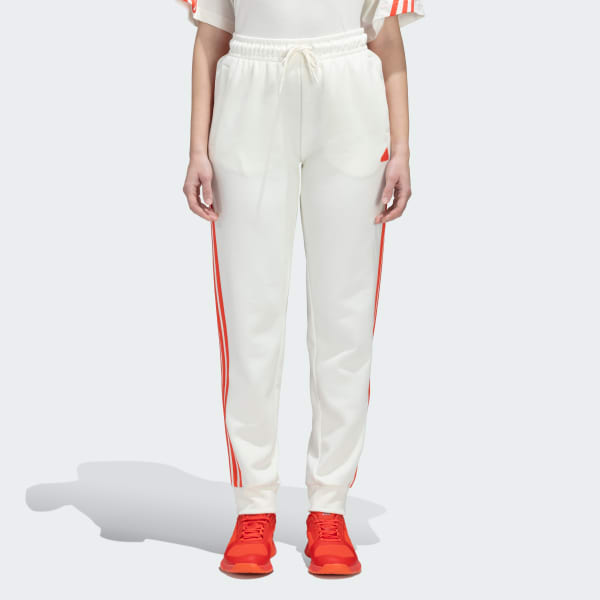White FUTURE ICONS 3 STRIPES PANTS