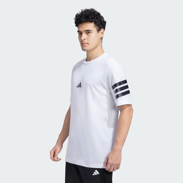 White Future Icons 3 Stripes Tee