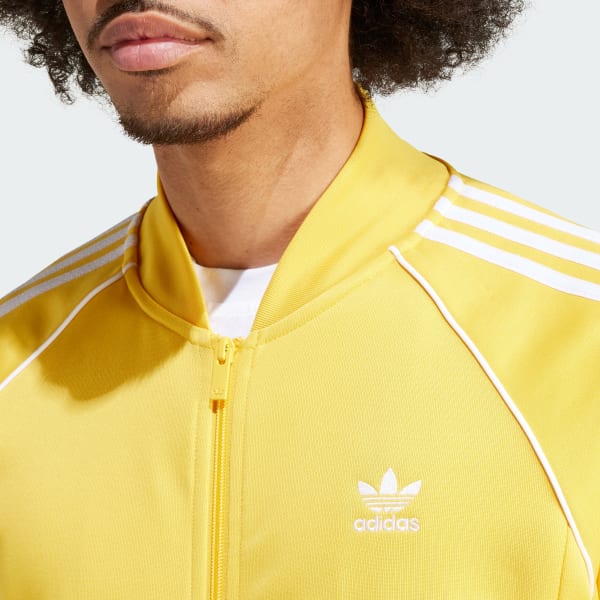 Adidas sst track jacket yellow shop