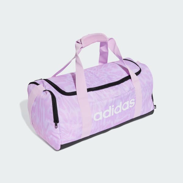 Violeta Maleta Deportiva Linear Graphic Duffel Pequeña