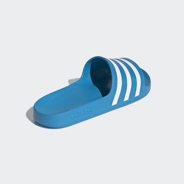 Adidas cloudfoam slides blue online