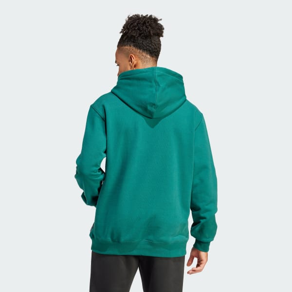 Green Flames Logo Hoodie
