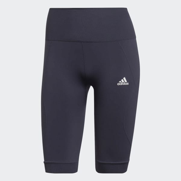 Adidas Training Aeroknit Seamless Leggings Size Small Navy Blue