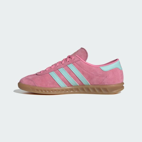 Pink suede adidas discount