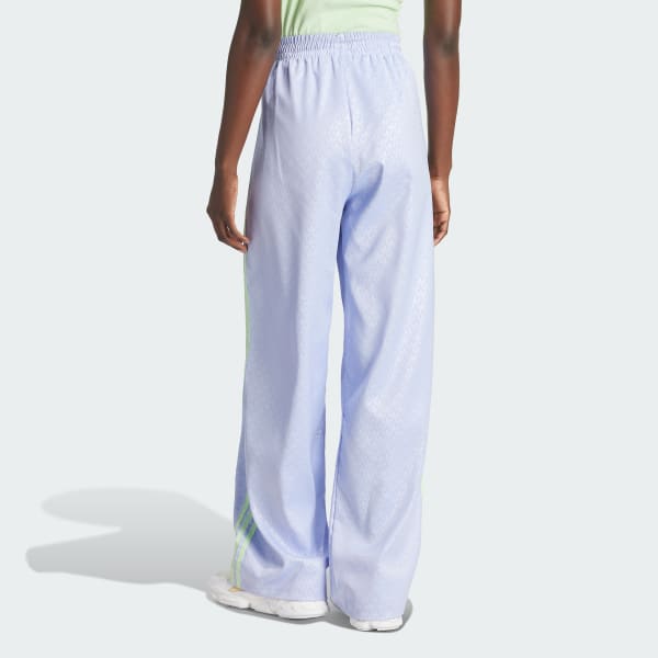 Roxo Calça Cetim Fashion Monogram 
