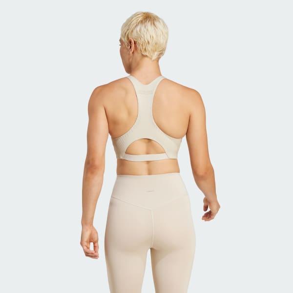 Bege Top Treino Médio Suporte Powerimpact Luxe Proseries