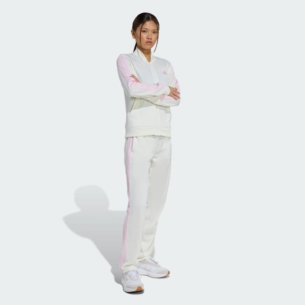 Blanco Conjunto Deportivo Essentials 3 Rayas