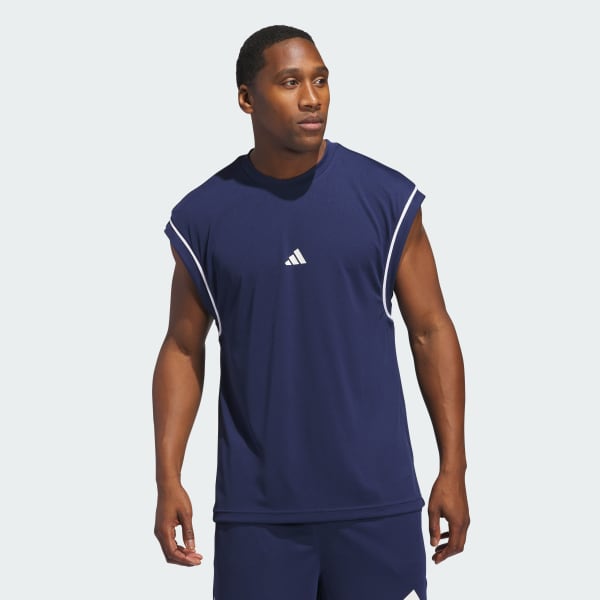Μπλε adidas Basketball All-World Sleeveless Tank Top