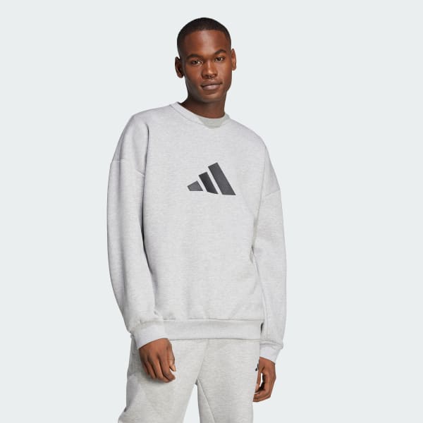 Gris Sudadera con logotipo de las 3 bandas Future Icons