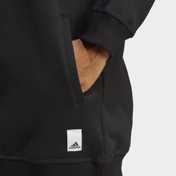 adidas Lounge Fleece Sweatshirt - Black