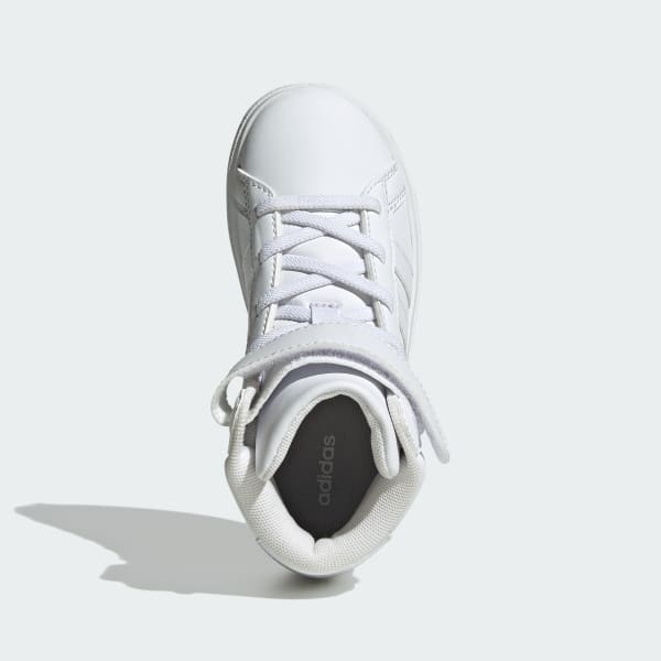 Blanco Zapatillas Grand Court Mid para niños
