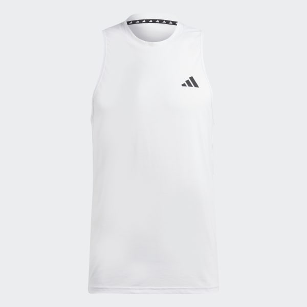 Blanco Remera Sin Mangas Train Essentials