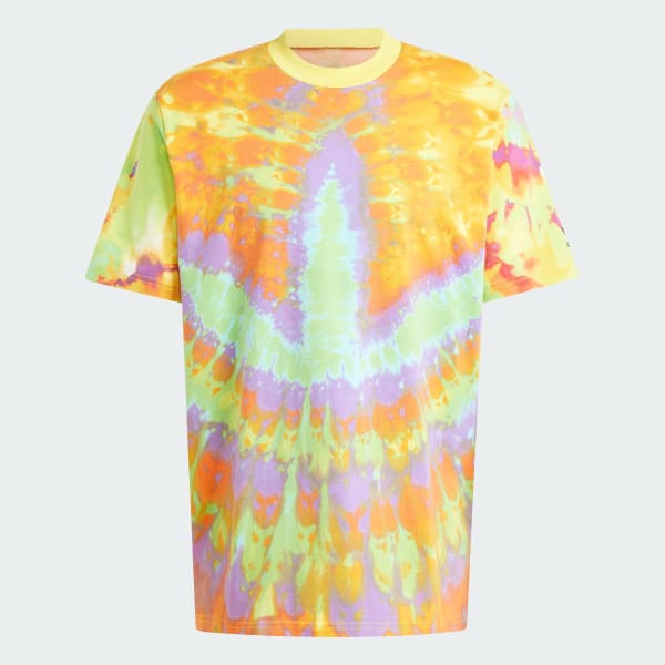 Yellow Tie-Dyed Short Sleeve Tee 2