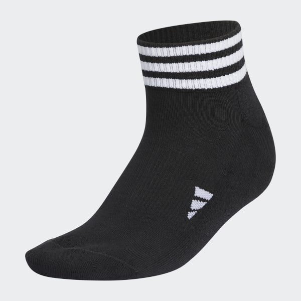 สีดำ ถุงเท้าหุ้มข้อ 3-Stripes
