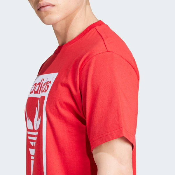 アディダス トレフォイル トーチ Tシャツ - レッド | アディダス