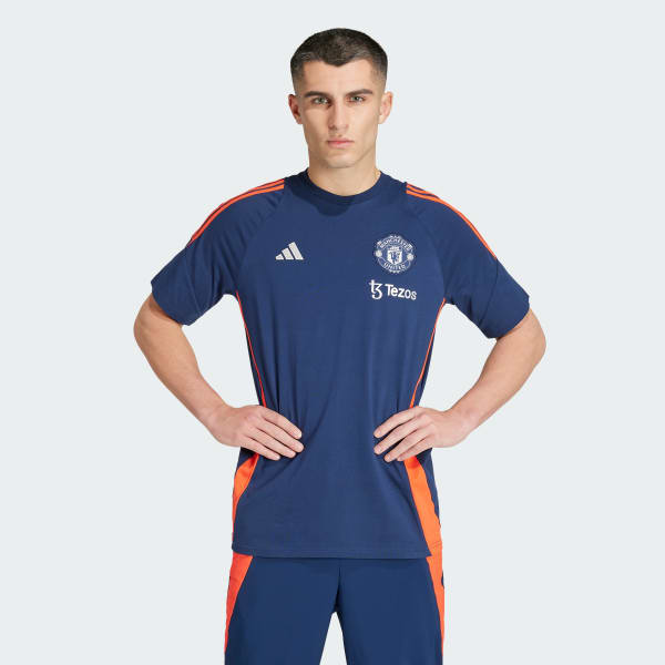 Blue Manchester United Tiro 24 Tee