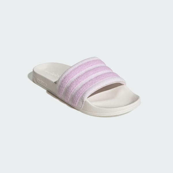 White ADILETTE NOSHOWER SLIDES