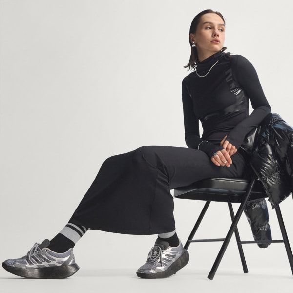 Negro maxivestido Techfit