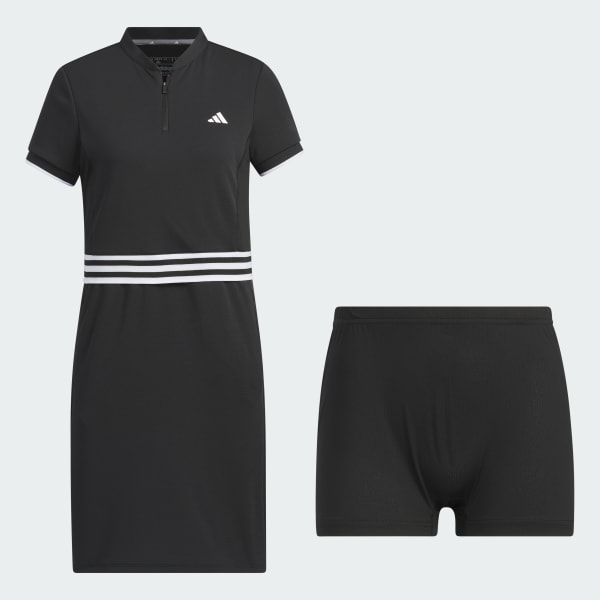 Black AEROREADY 3-Stripes Short Sleeve Dress