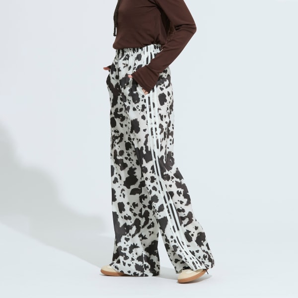 マルチカラー アディダス オリジナルス サテン ワイドレッグ パンツ