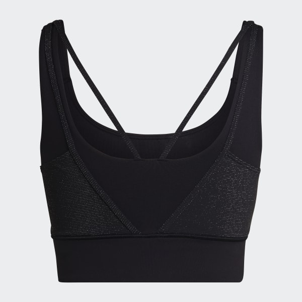 Nero Reggiseno sportivo Powerimpact Training Medium-Support Shiny