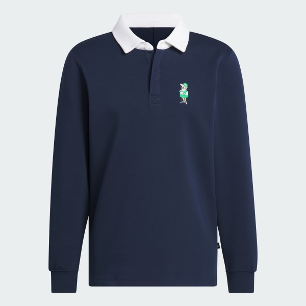 ★★Adairs★★ Classic Chip Graphic Rugby Shirt JN8027 adidas Classic Chip Graphic Rugby Shirt - Blue | adidas