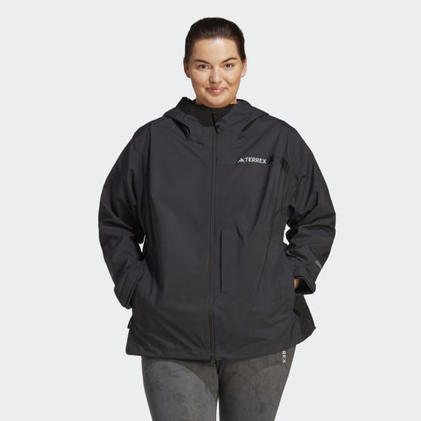 Zwart Terrex Multi RAIN.RDY 2,5-laags Regenjack (Grote Maat)