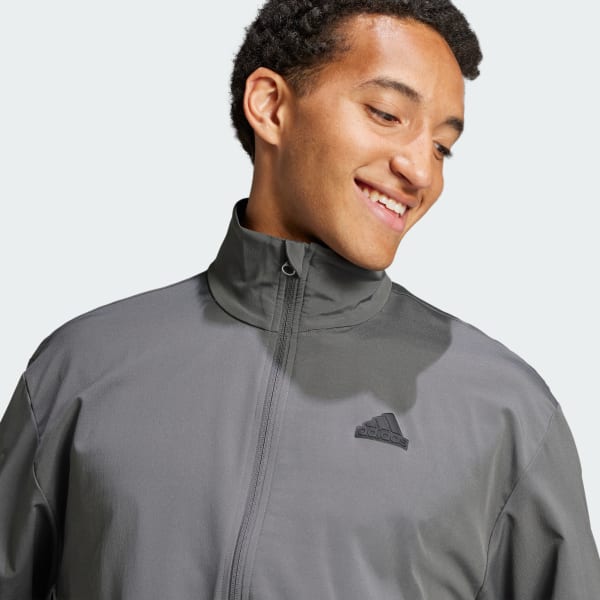 adidas Brand Love Woven Track Jacket - Grey | adidas Vietnam