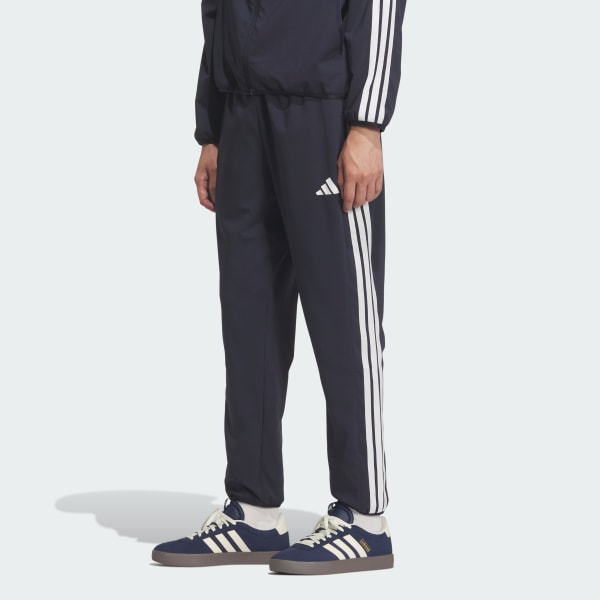 Blue 3-스트라이프 루즈 핏 라이트 우븐 트랙 팬츠