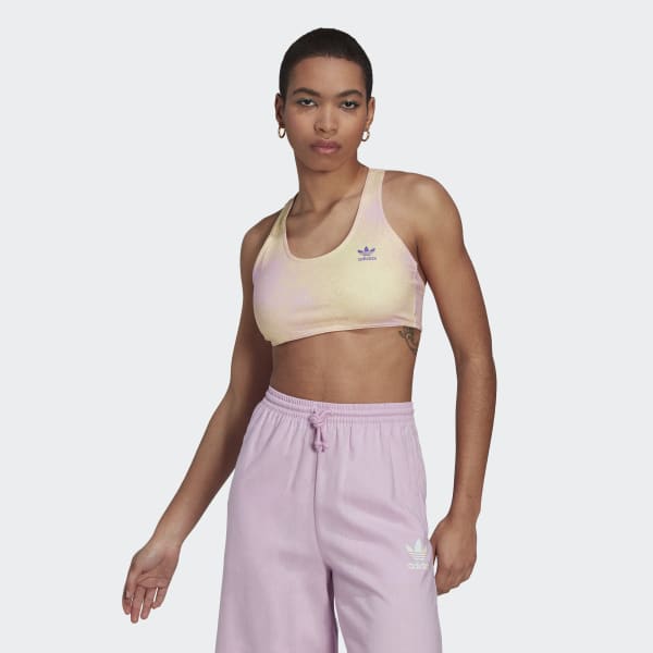 Μωβ Allover Print Bra Top NQ028