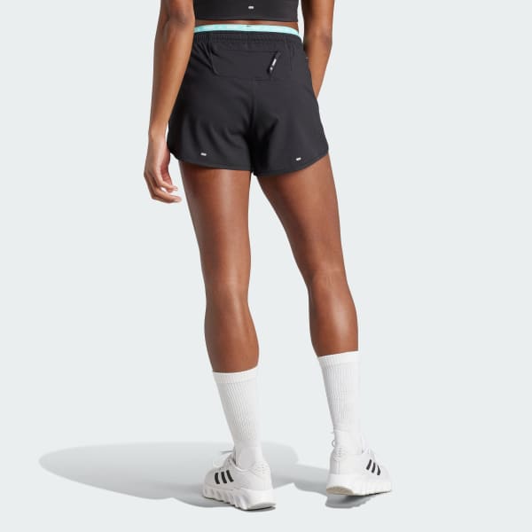 Black Own the Run 3-Stripes Shorts