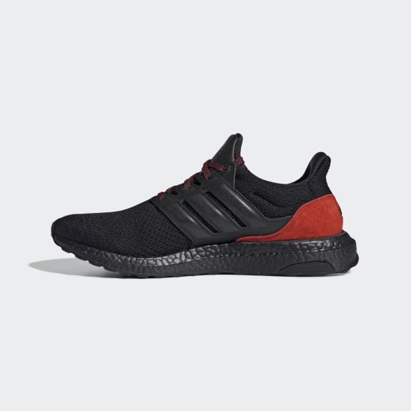 adidas ultra boost core black active purple shock red