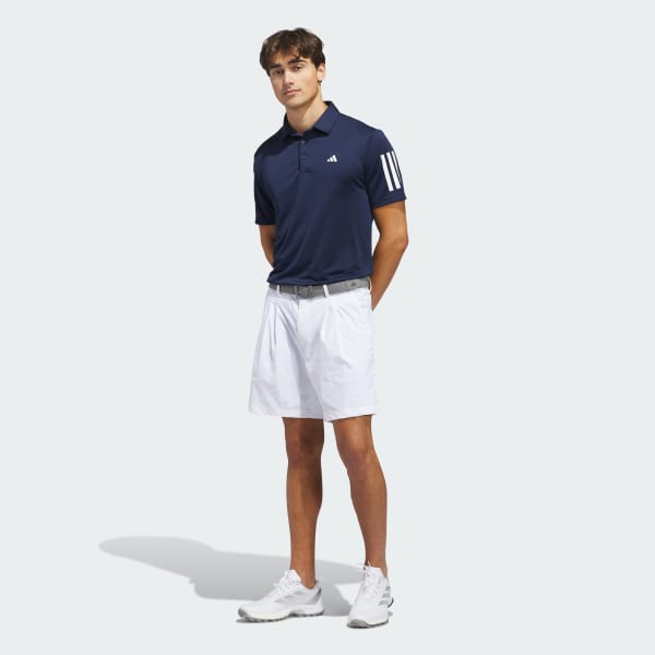Azul Playera Polo Performance 3 Franjas
