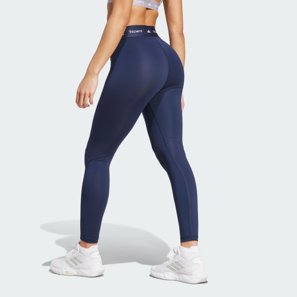 Blau TECHFIT 7/8-Leggings