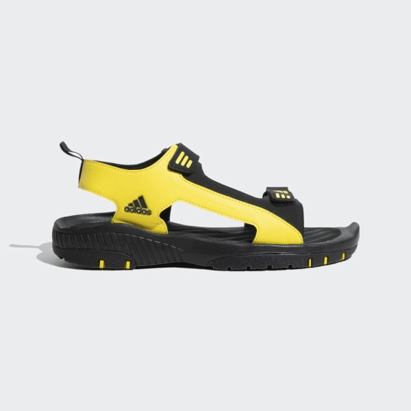 adidas yellow sandals