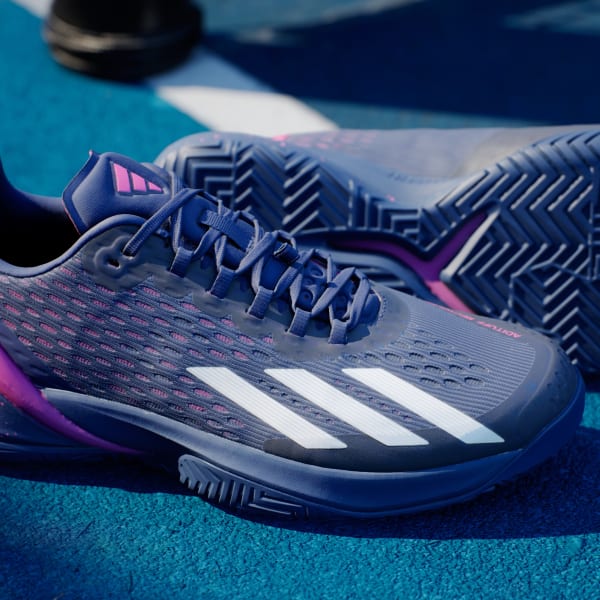 adidas adizero Cybersonic Tennis Shoes - Blue | Free Shipping with