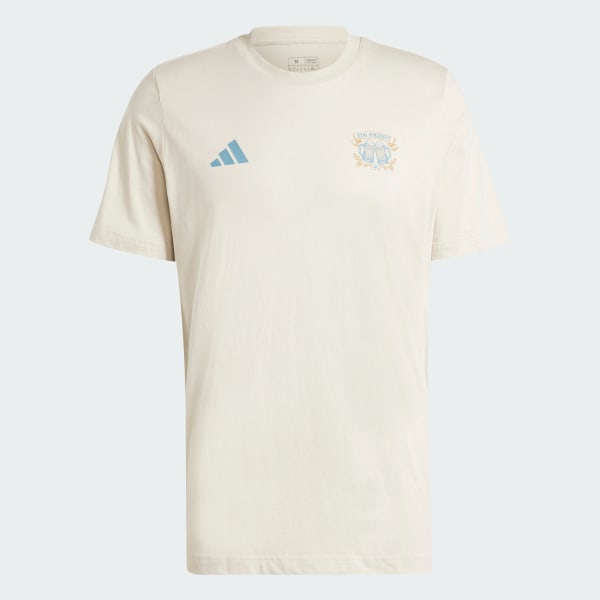 Beige T-shirt graphique Wiesn Football