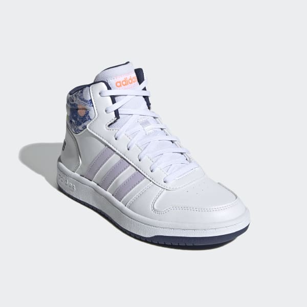 tênis cano alto adidas hoops 2.0 k