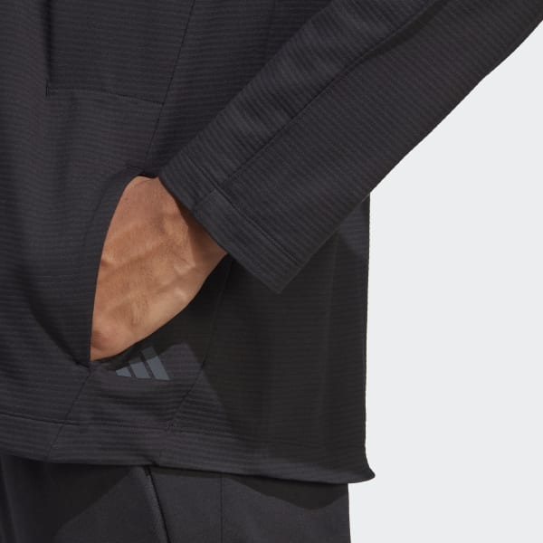 Schwarz Yoga Graphic Training Hoodie