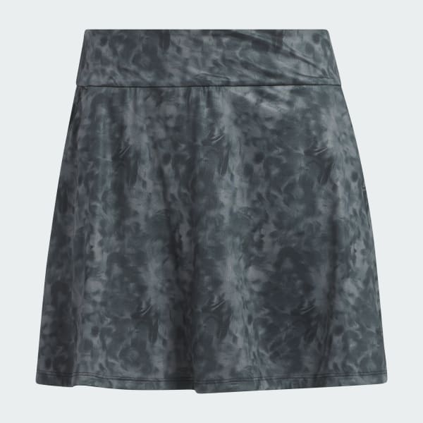 Black Essentials Printed Golf Skort